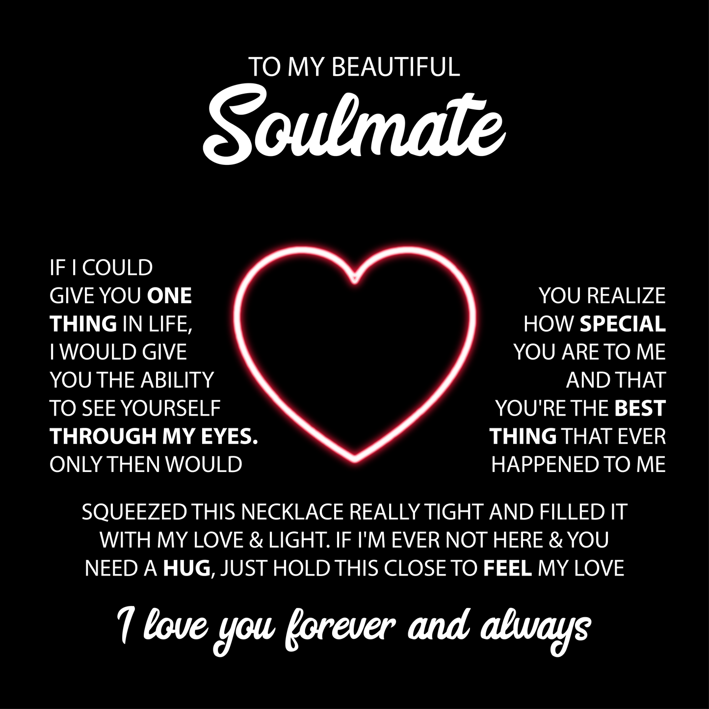 To My Beautiful Soulmate ShineOn Fulfillment
