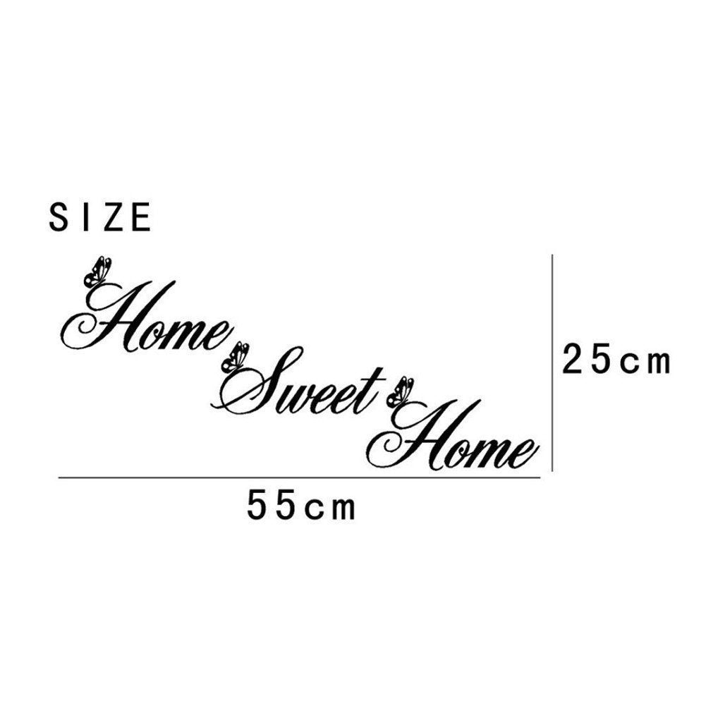 Home Sweet Home Living Room Carved Wall Sticker