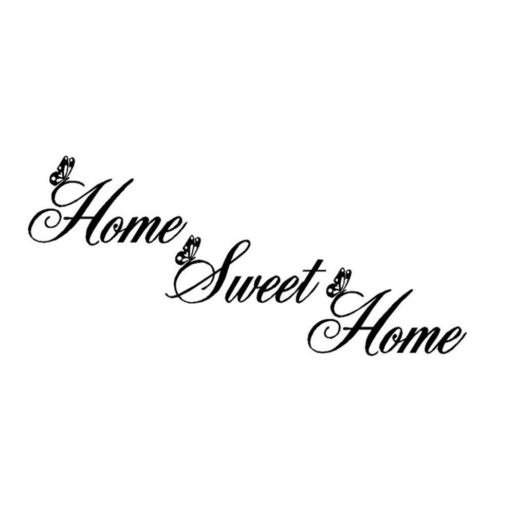 Home Sweet Home Living Room Carved Wall Sticker