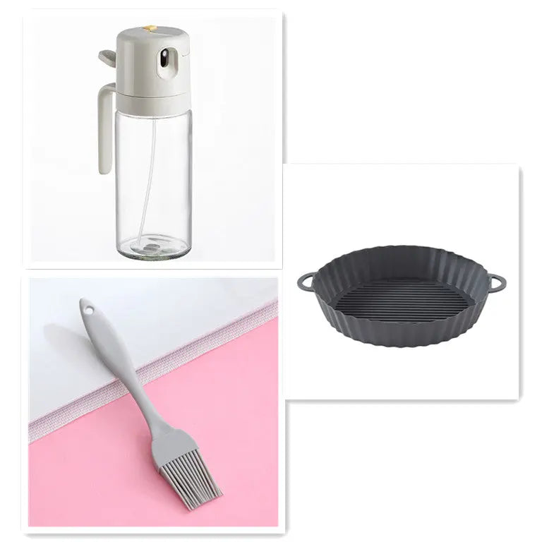 2 In 1 Oil Sprayer Bottle BBQ Cooking Oil Dispenser Olive Oil Pourers Sprayer Kitchen Baking Oil Mister Vinegar Bottle Cinda Kay collections