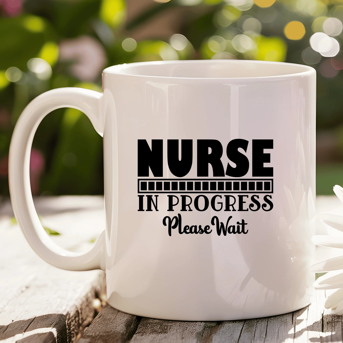 Nurse in Progress 11oz White Mug CustomCat