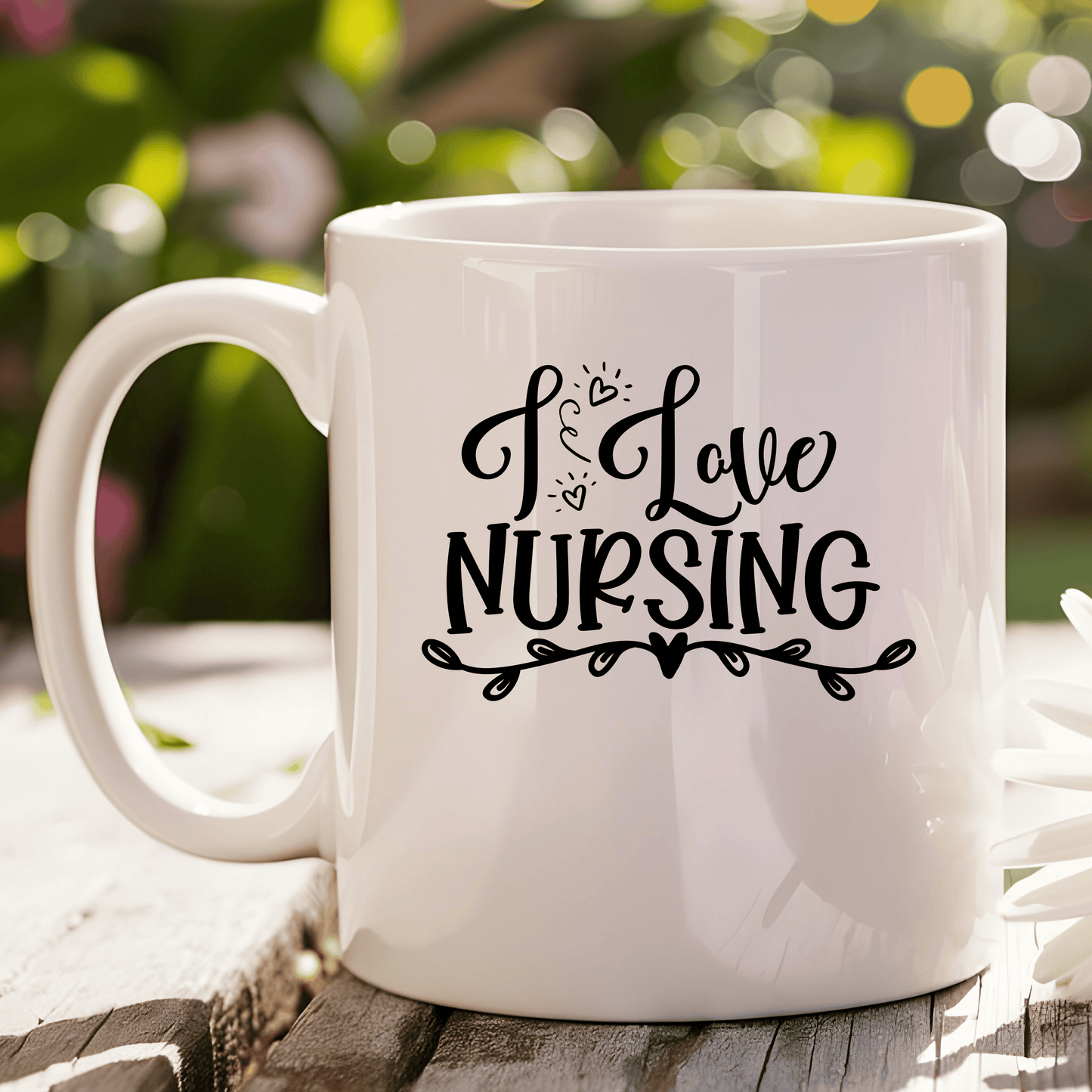 I Love Nursing 11oz White Mug