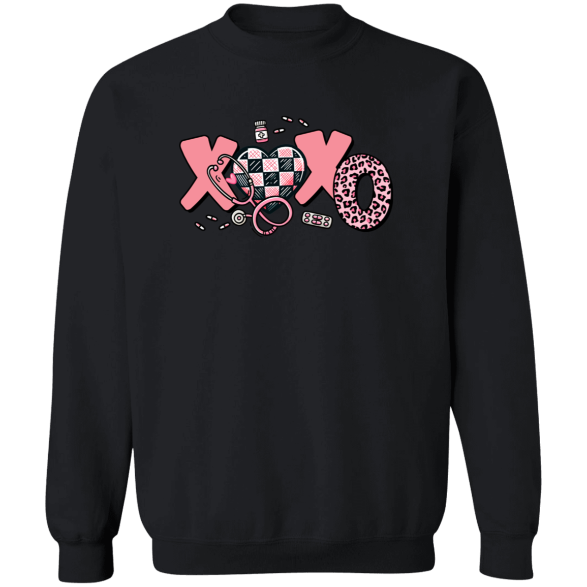 XOXO Crewneck Pullover Sweatshirt