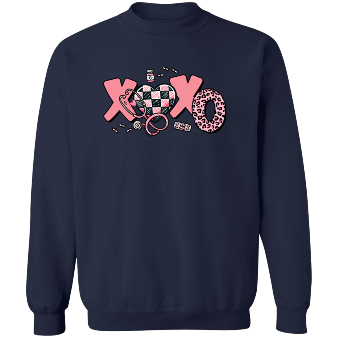 XOXO Crewneck Pullover Sweatshirt