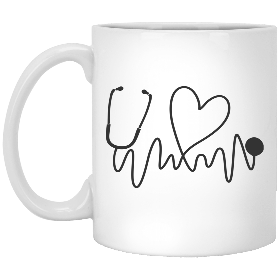 Stethoscope 11oz White Mug
