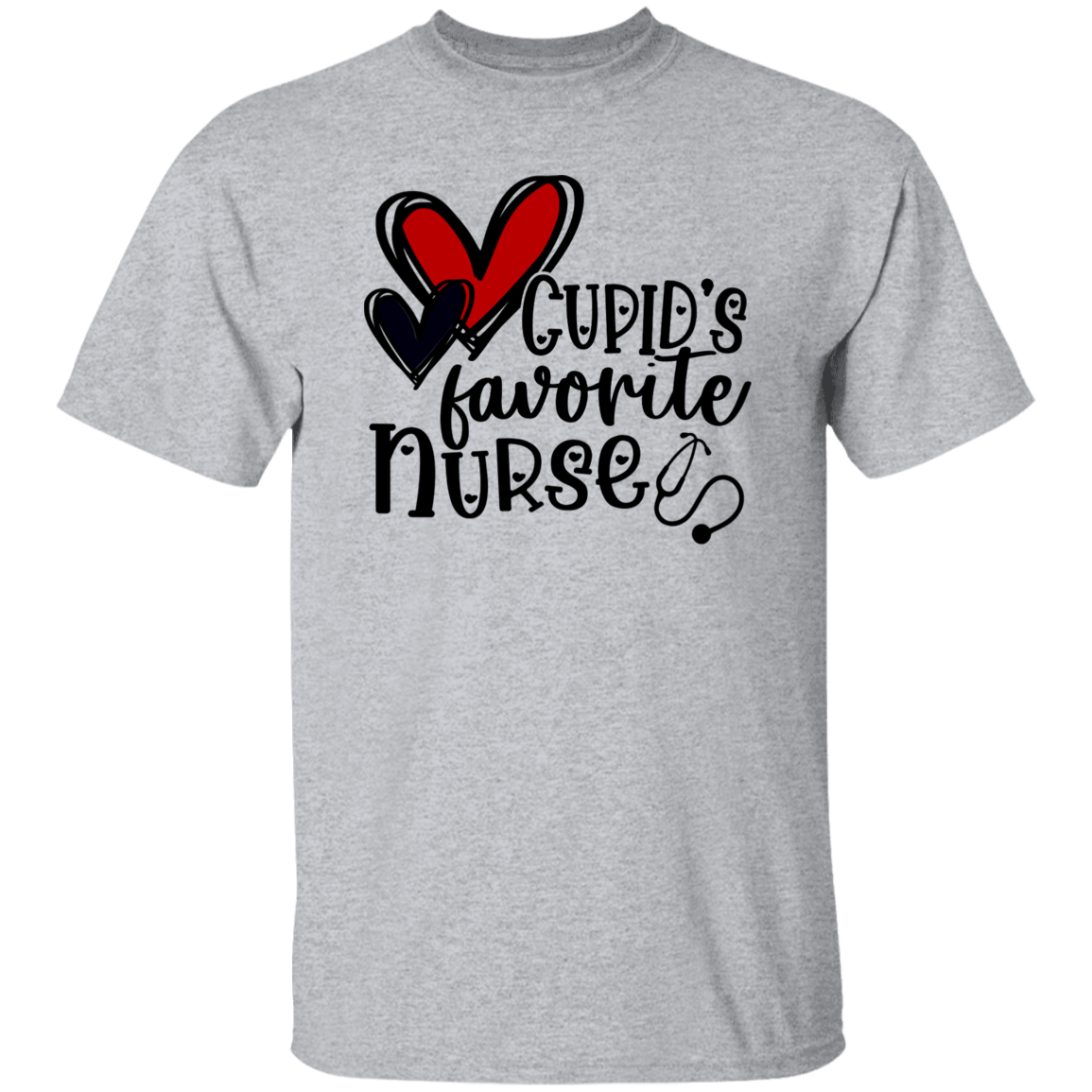 Cupid's Favorite Nurse T-Shirt CustomCat