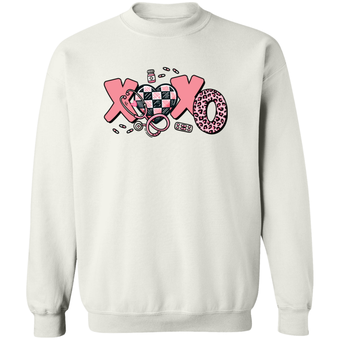 XOXO Crewneck Pullover Sweatshirt