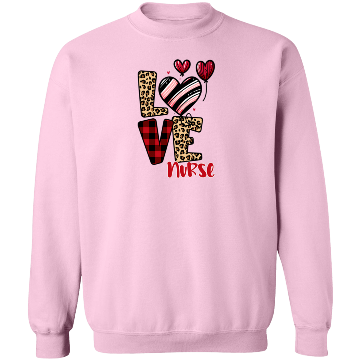 Love Crewneck Pullover Sweatshirt CustomCat