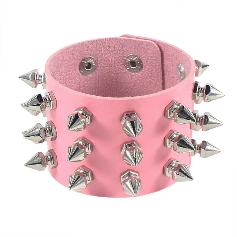 PU Leather Studded Bracelet