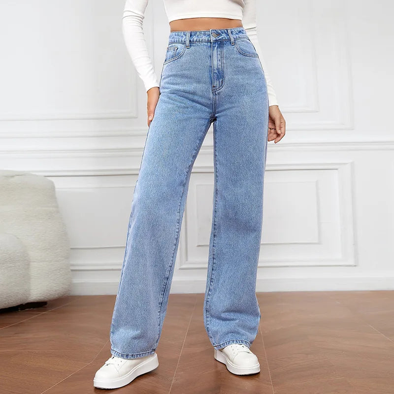 Fashion retro blue jeans