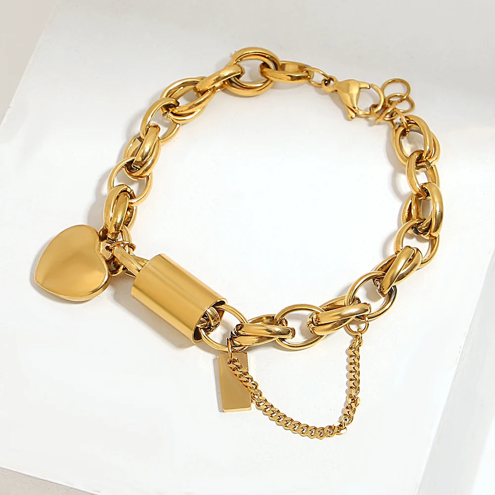 Thick Chain Stainless Steel Bracelets