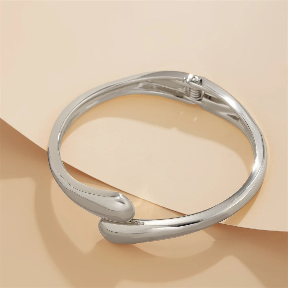Wide Metal Bangle