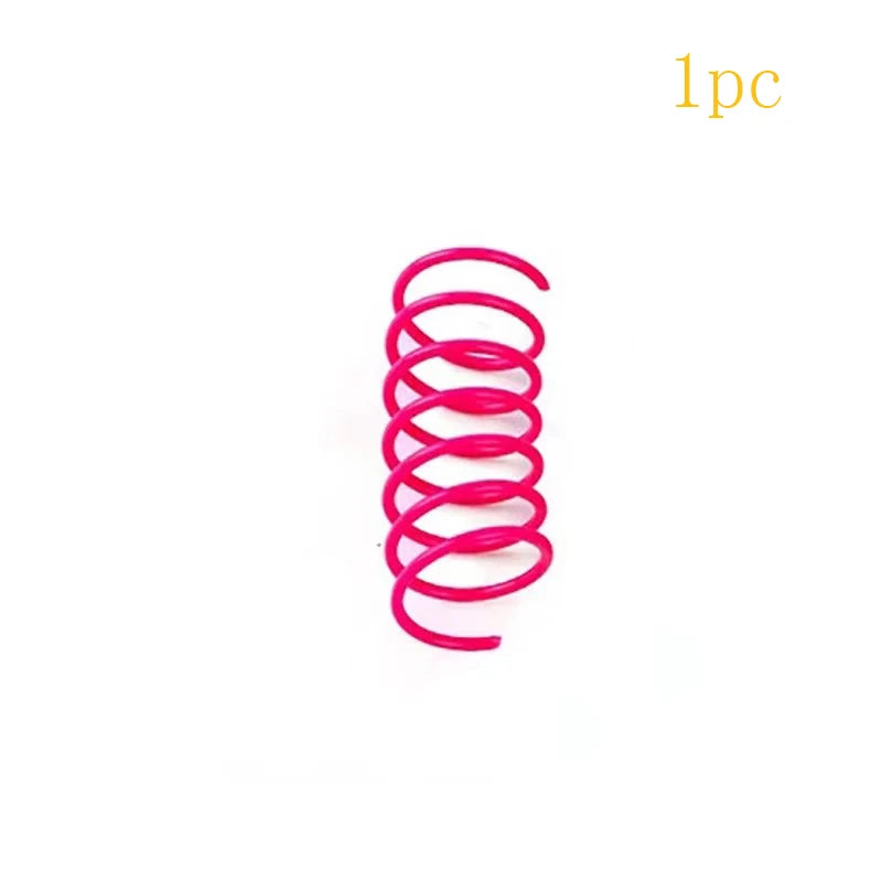 Cat plastic spring toy