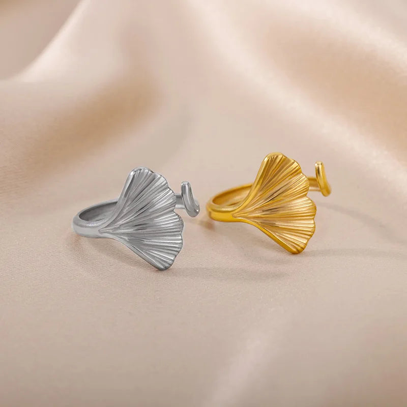 Vintage Leaf Rings