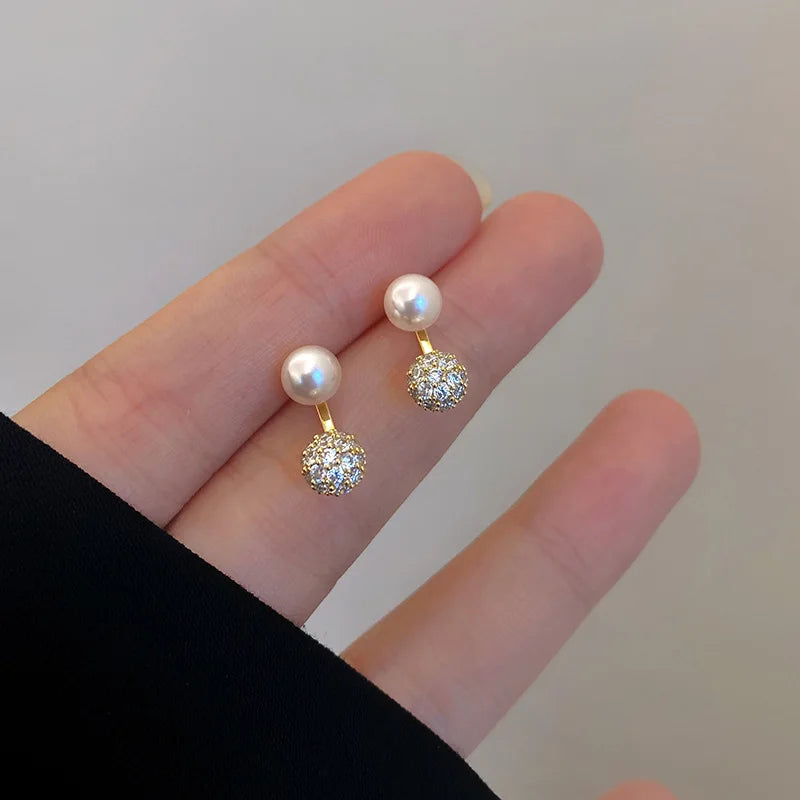 Simple Temperament Pearl Earrings