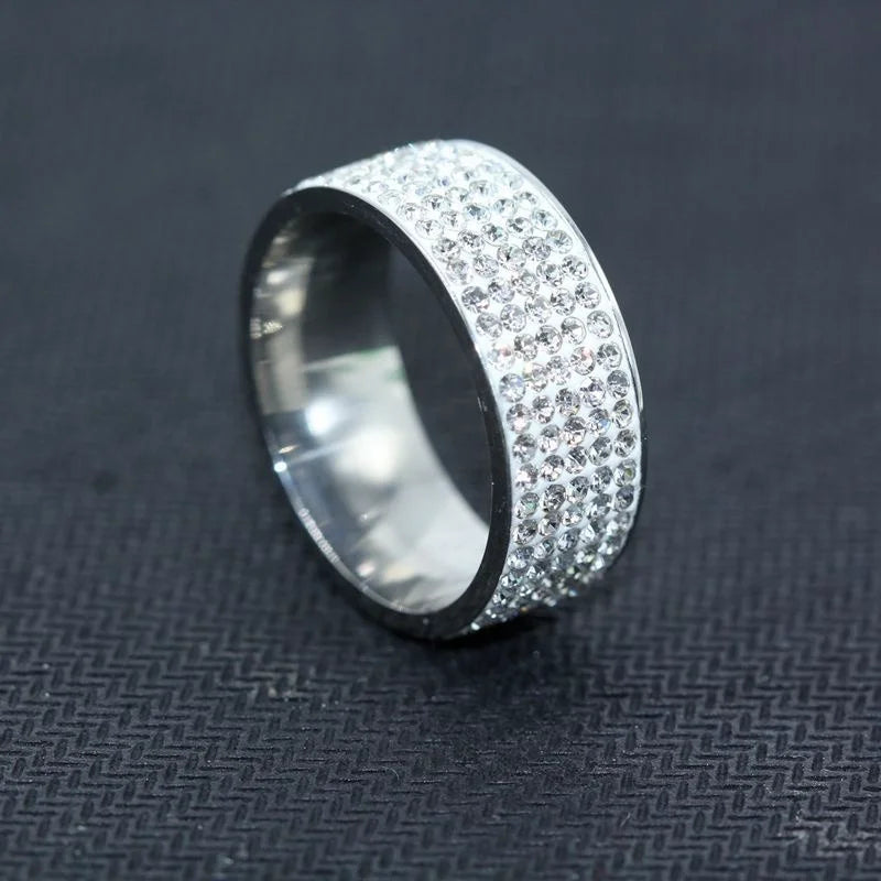 White Zircon Ring