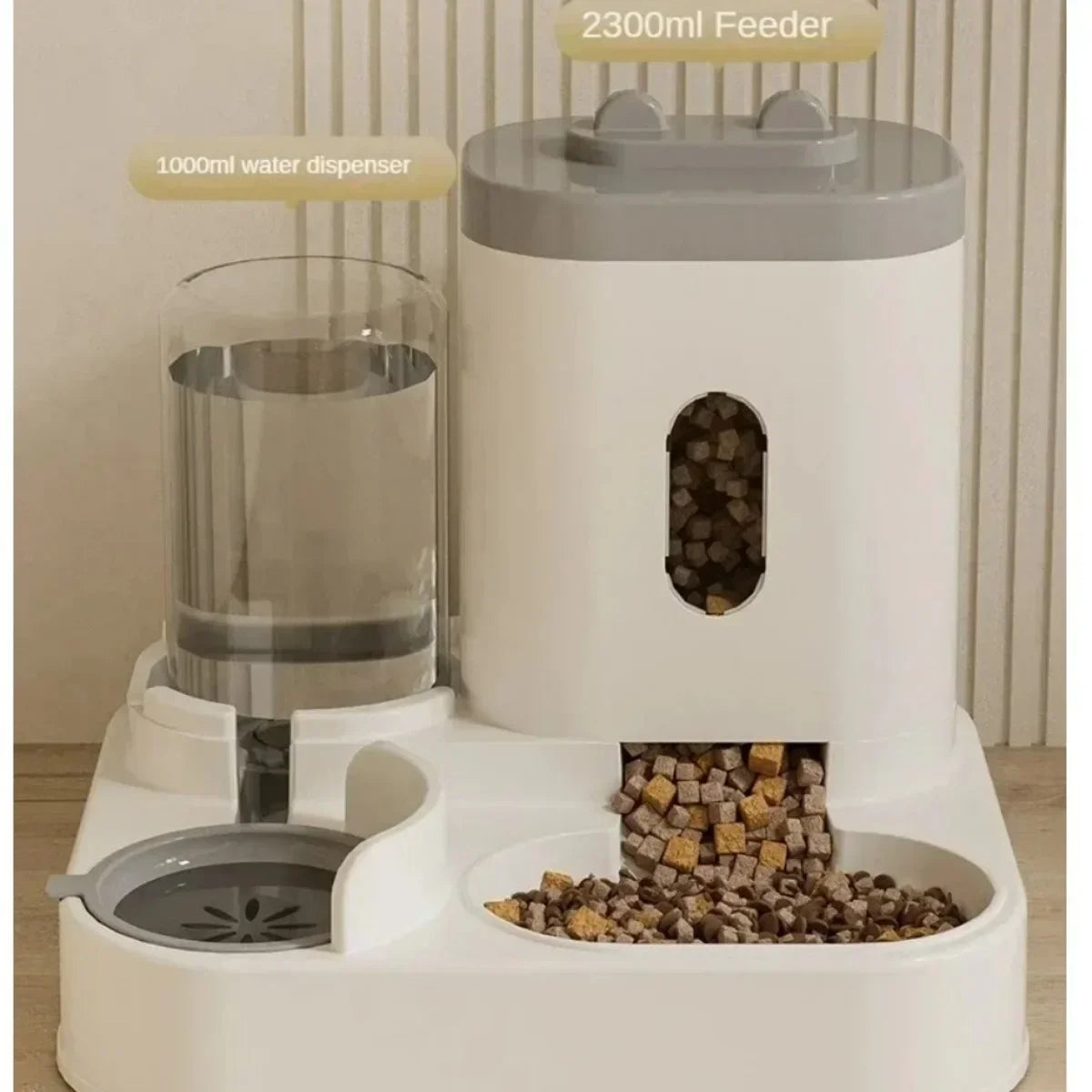 Pet Food Bowl & Water Fountain