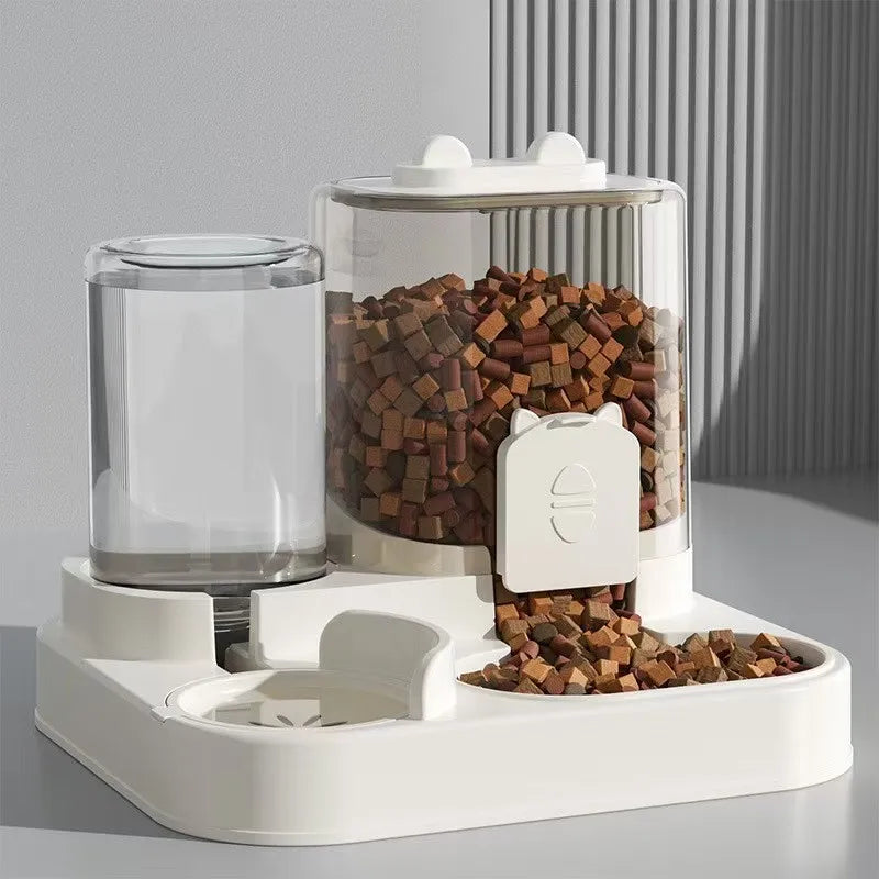 Pet Food Bowl & Water Fountain