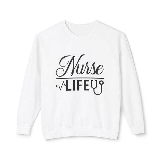 Nurse Life Lightweight Crewneck Sweatshirt
