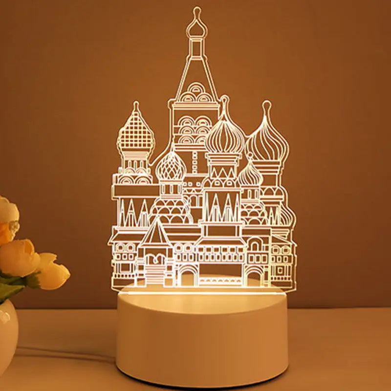 3D Lamp Acrylic USB LED Night Lights Neon Sign Lamp Xmas Home Decorations For Room Decor Valentines Day Gifts Cinda Kay collections