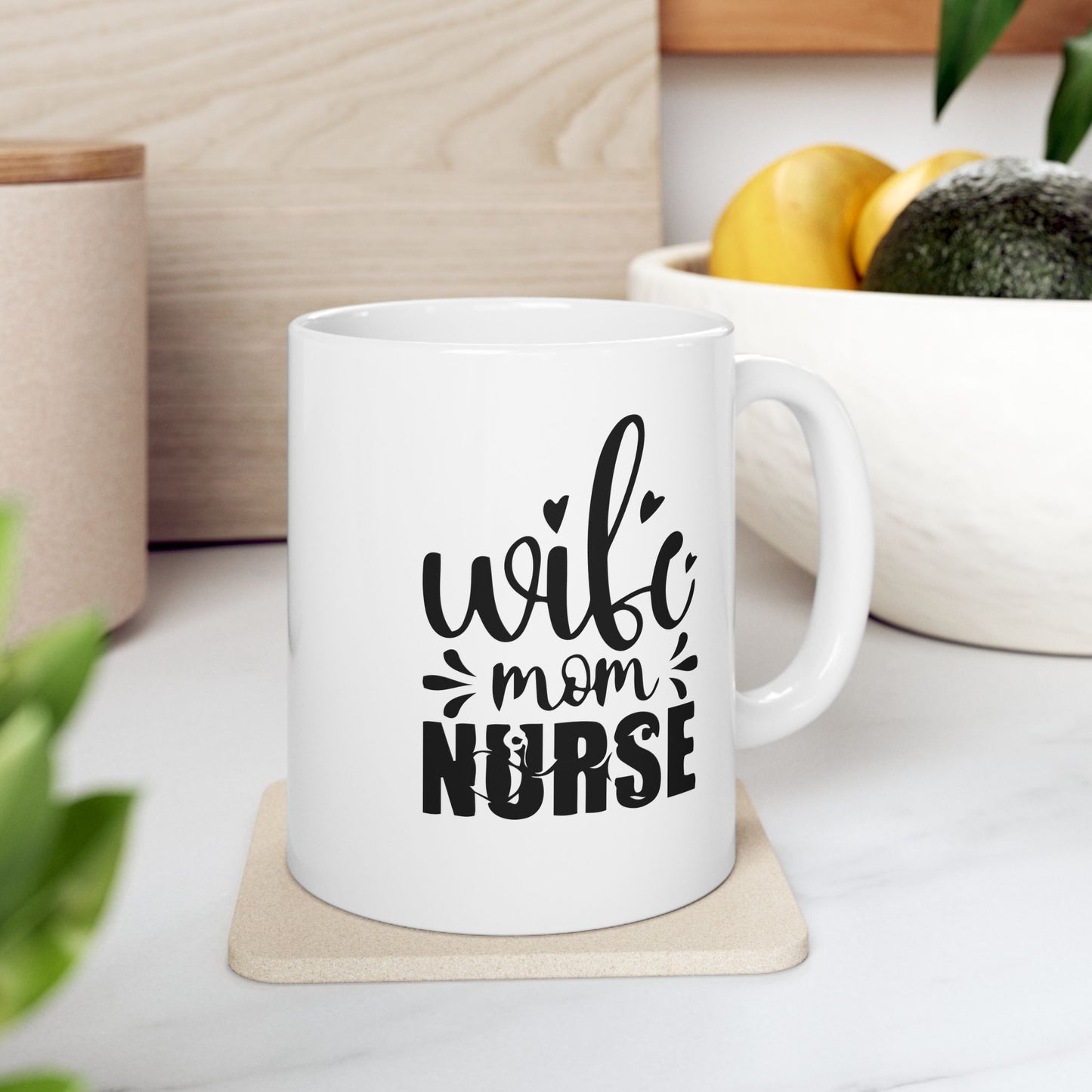 Mom Nurse Ceramic Mug, (11oz, 15oz)