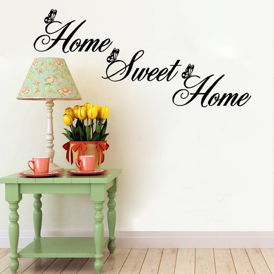 Home Sweet Home Living Room Carved Wall Sticker