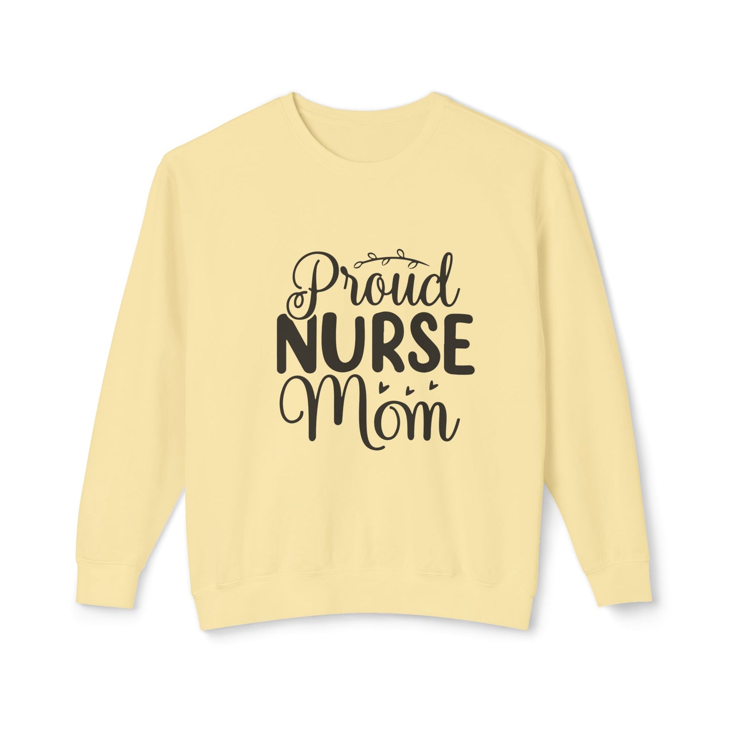 Proud Mom Lightweight Crewneck Sweatshirt