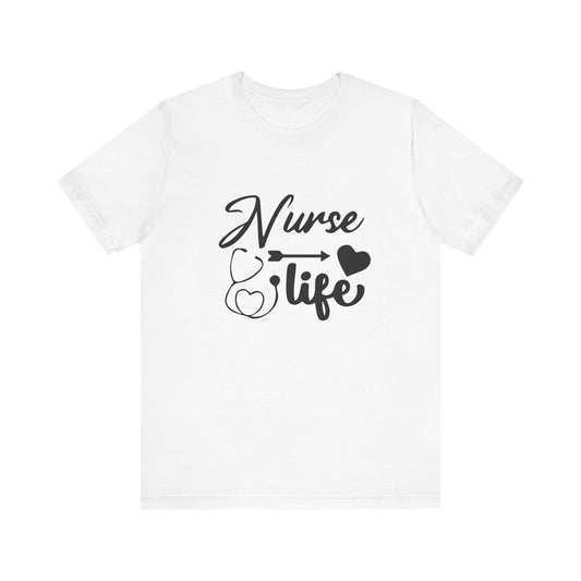 Nurse Life Jersey Short Sleeve Tee