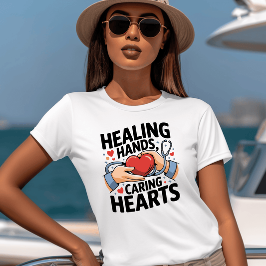 Healing Hands Caring Hearts T-Shirt