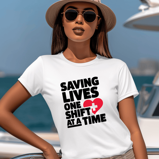 Saving Lives One Shift At a Time T-Shirt