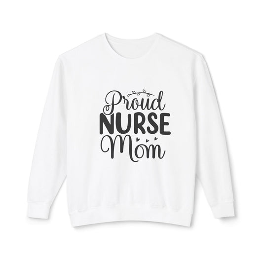 Proud Mom Lightweight Crewneck Sweatshirt