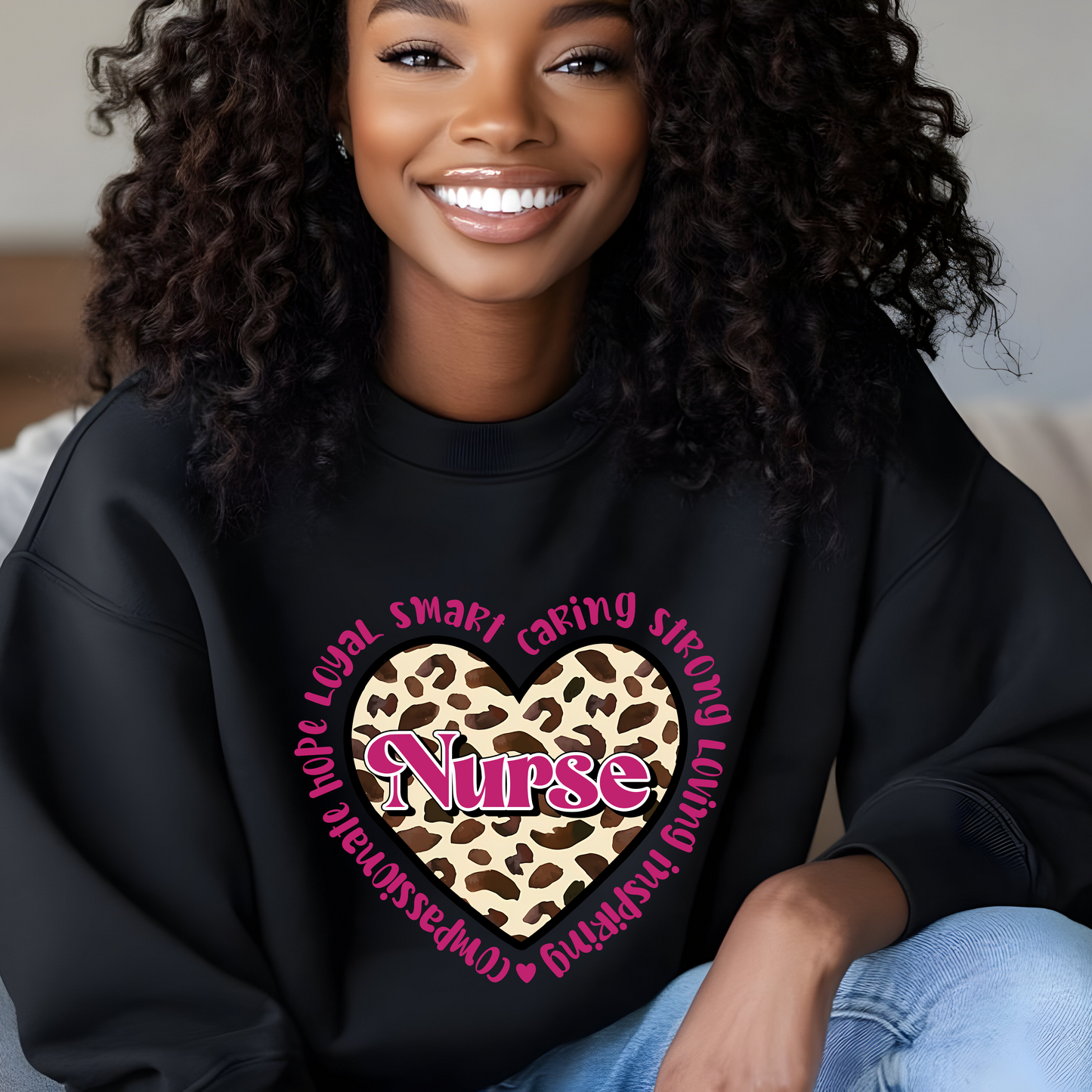 Nurse Crewneck Pullover Sweatshirt