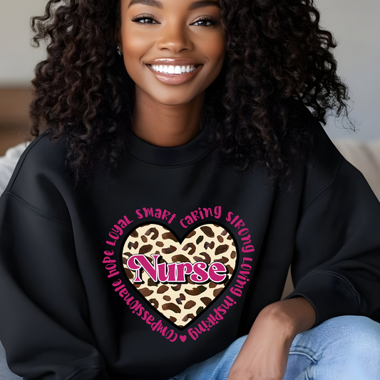 Nurse Crewneck Pullover Sweatshirt