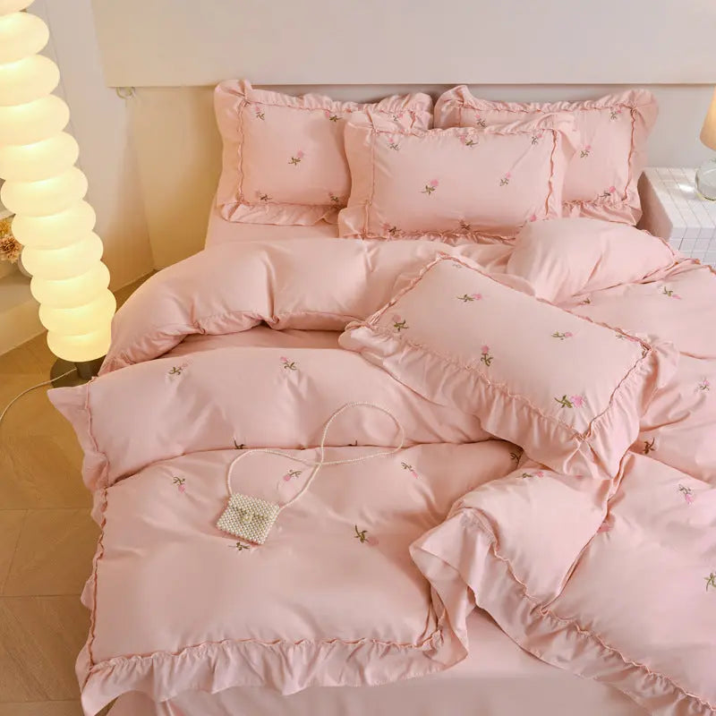 Bedding Set For Student Dorms And Home Use Four-Piece Kit Cinda Kay collections