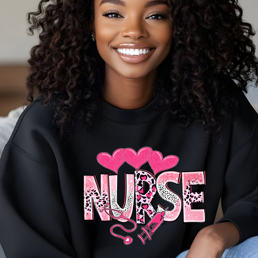 Nurse Crewneck Pullover Sweatshirt