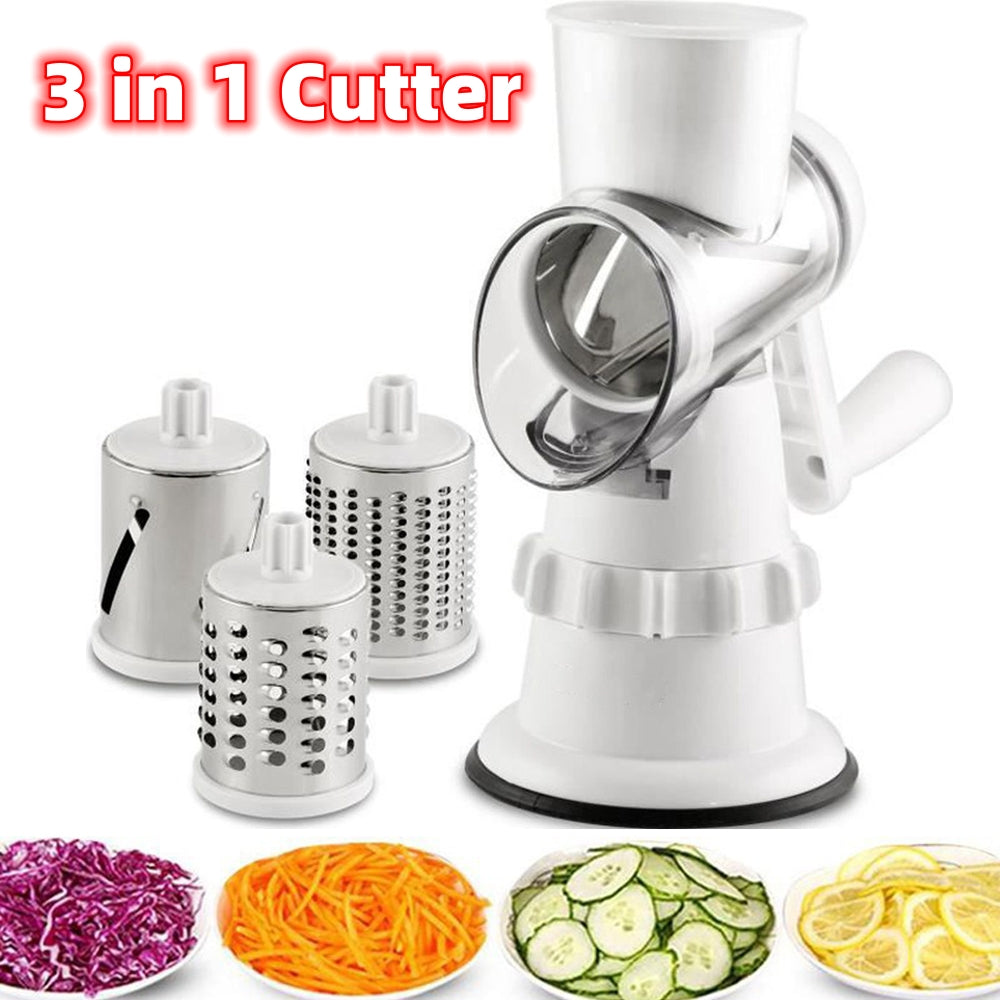3 In 1 Vegetable Slicer Manual Kitchen Accessories Grater For Vegetable Cutter Round Chopper Mandolin Shredder Potato Home Kitchen Supplies Kitchen Gadgets Cinda Kay collections