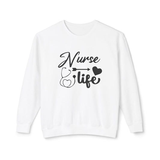 Nurse Life Lightweight Crewneck Sweatshirt