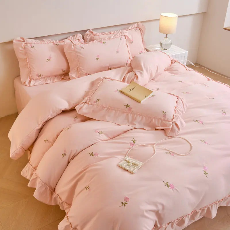 Bedding Set For Student Dorms And Home Use Four-Piece Kit Cinda Kay collections