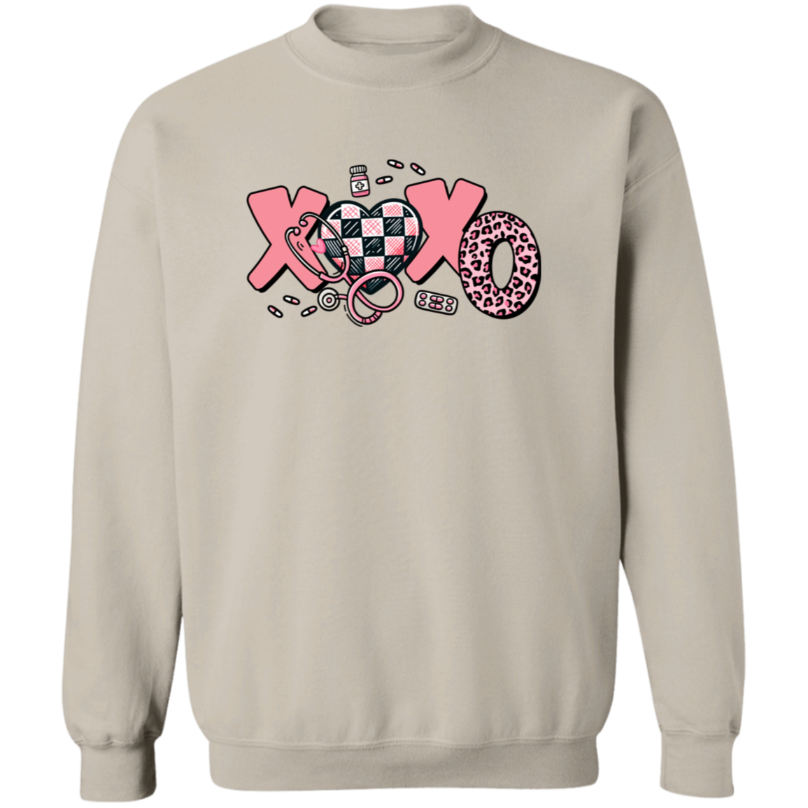 XOXO Crewneck Pullover Sweatshirt