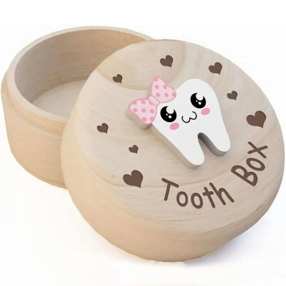Wooden Milk Teeth Organizer