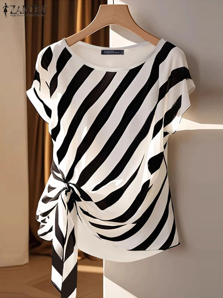 Fashion Short Sleeve Blouse