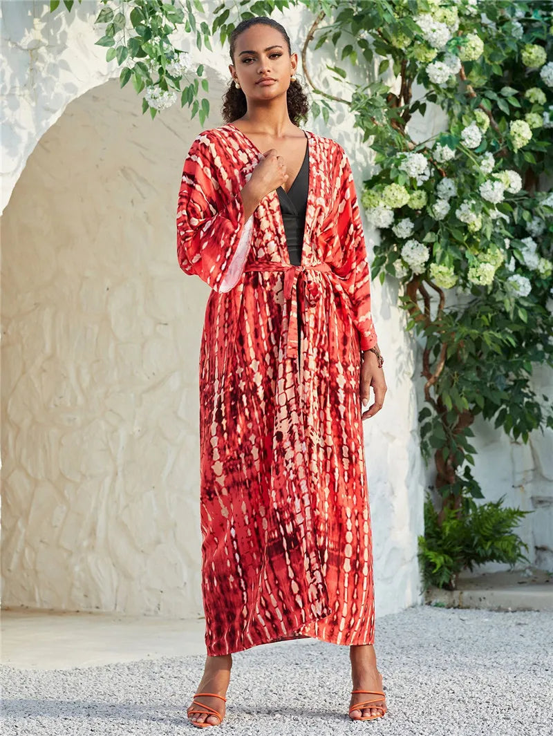 Long   Swimsuit Cover up