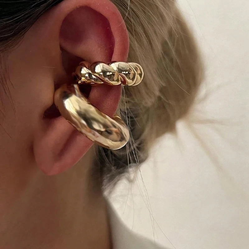 Wide Clip-On Earrings Set