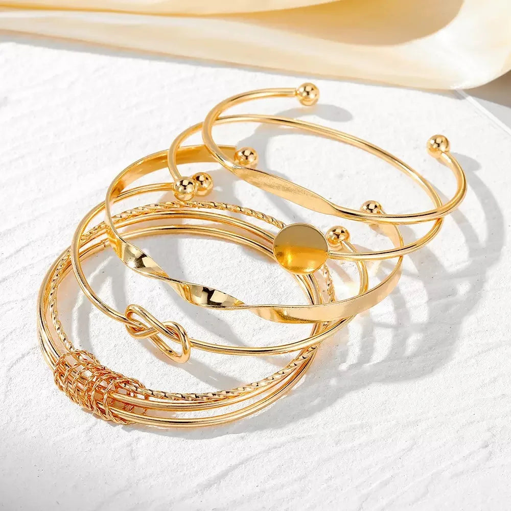 5 pieces  adjustable ladies' bracelets