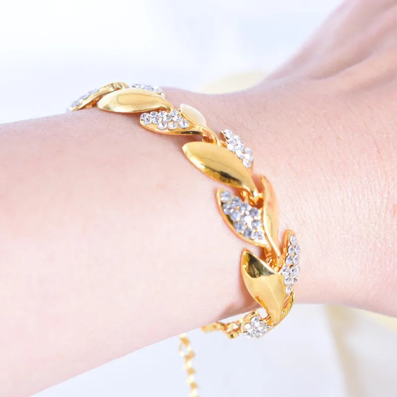Hip Hop Leaf Bracelet