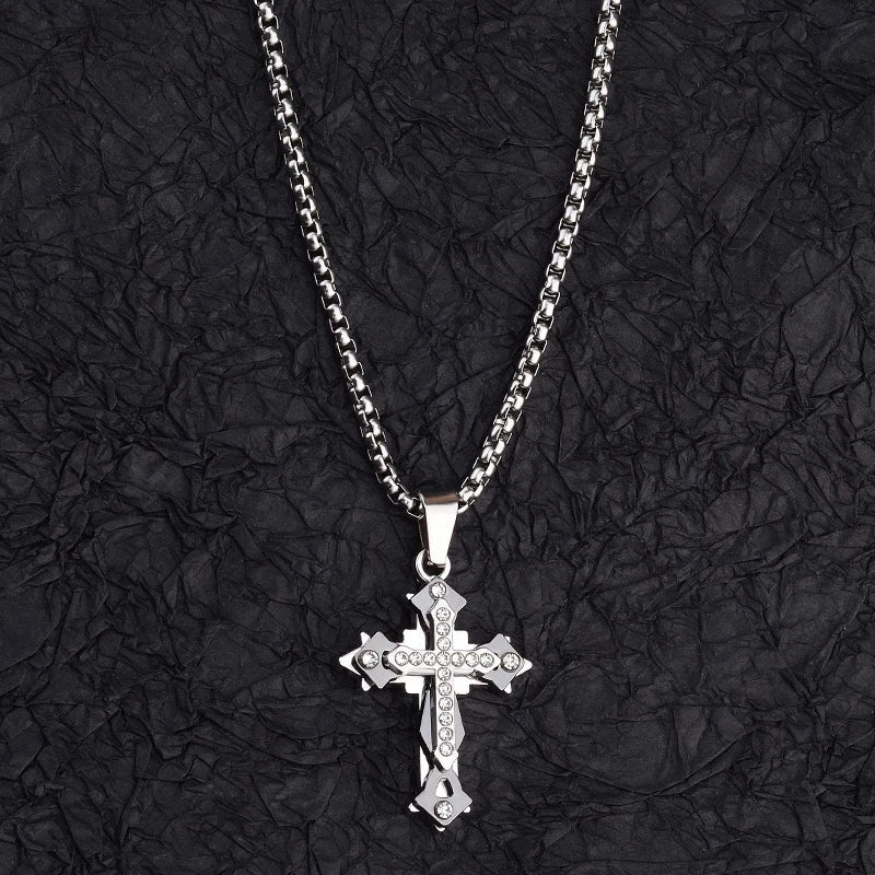 High Quality Cross Titanium  Necklace