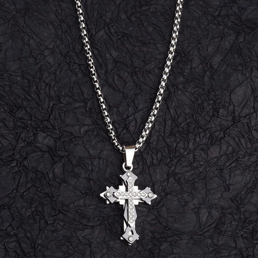High Quality Cross Titanium  Necklace