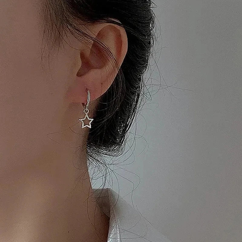 Creative Star Hoop Earrings
