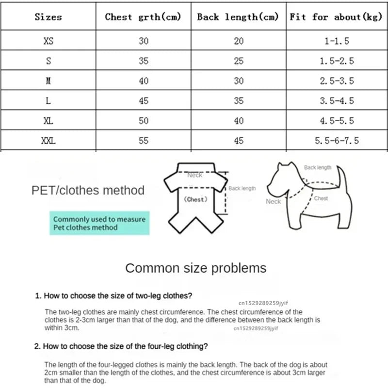 Winter Pet Clothes