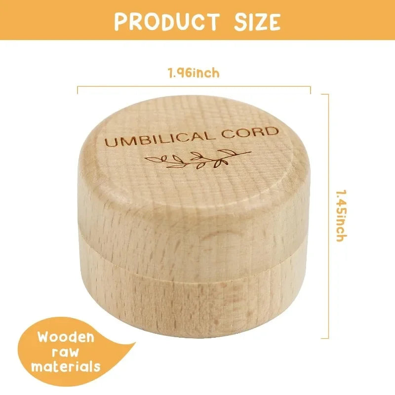 Wooden baby fetal hair/umbilical cord